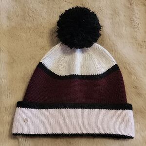 KATE SPADE COLOR BLOCK BEANIE WINTER HAT